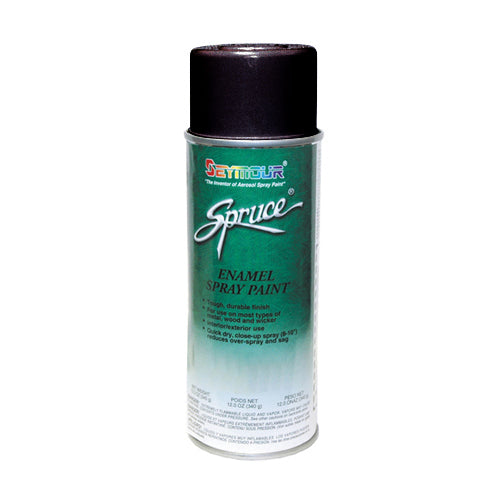 Seymour Spruce Flat Primer Aerosol Black - 12 Oz Net Wt. - Aerosol