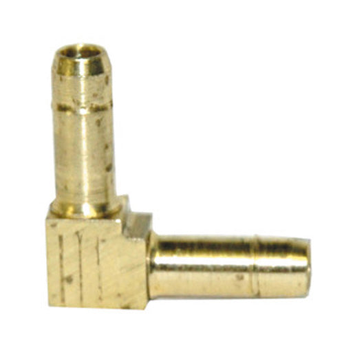 1/4 Inch X 1/8 Inch Tube X MPT CA360 Brass 90 Degree Mini-Barb Elbow