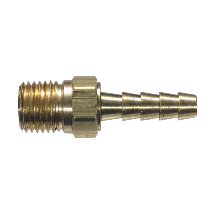 1/4 Inch X 1/4 Inch MPT X Barb Hose CA360-Ca345 Brass Swivel Connector
