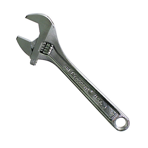 20 Mm X 6 Inch Chrome Plated Chrome-Vanadium-Steel Adjustable Wrench
