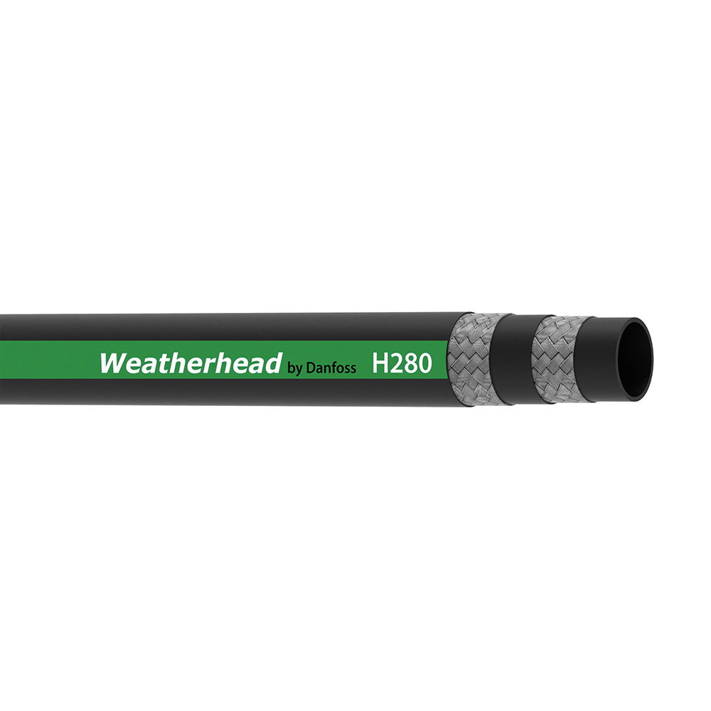 1/4 Inch ID x 17/32 Inch OD Synthetic Rubber High Pressure Weathershield Hydraulic Hose - Sold Per Foot
