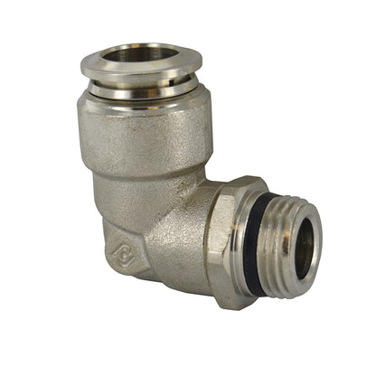 M6 Tube X 1/8 Inch Pipe Male Swivel Elbow - Universal Thread