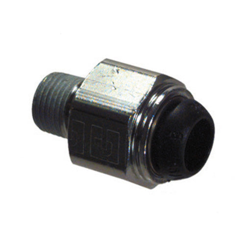 1/8 Inch X M8 Nickel Plated Brass Push-In Tube Male Connector