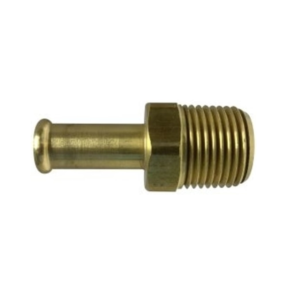 1/4 Inch X 1/8 Inch Male Pipe Brass Fuel Hose Fitting - Single Barb
