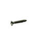 #10 x 3/4 Inch Plain 18-8 (A2) Stainless Steel Oval Slotted Type-A Self-Tapping Sheet Metal Screw