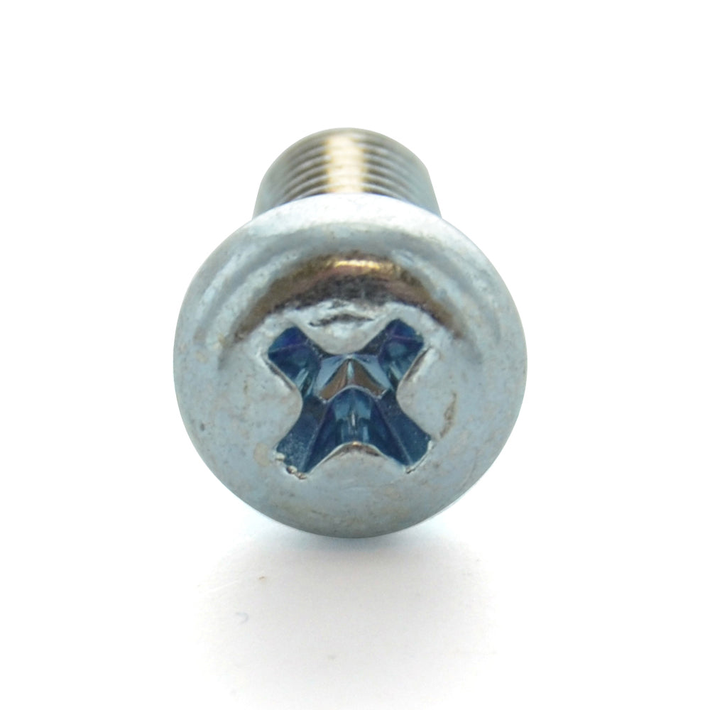 M6 x 1 x 80 mm Coarse Class 4.8 Zinc Plated Steel Phillips Drive Pan Head Reduced Machine Screw