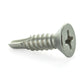 #14 X 3/4 Inch Phillips Flat Head TEK Screw 410 Stainless Steel