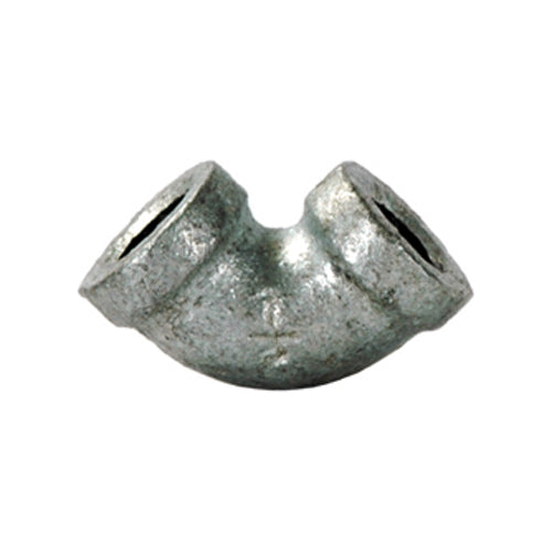 2-1/2 Inch Sch 40 Fnpt Galvanized Malleable Iron 90 Degree Elbow