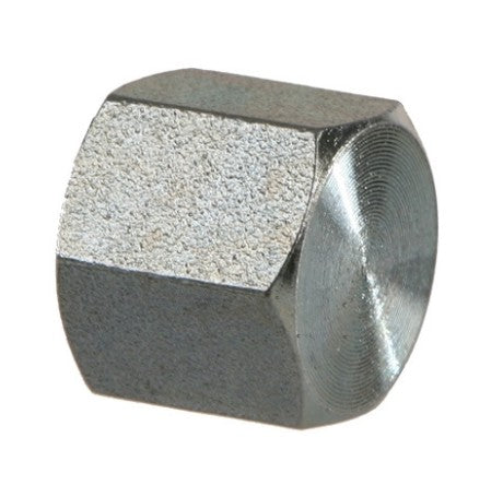 1/8" Threaded Black Steel Hex End Cap