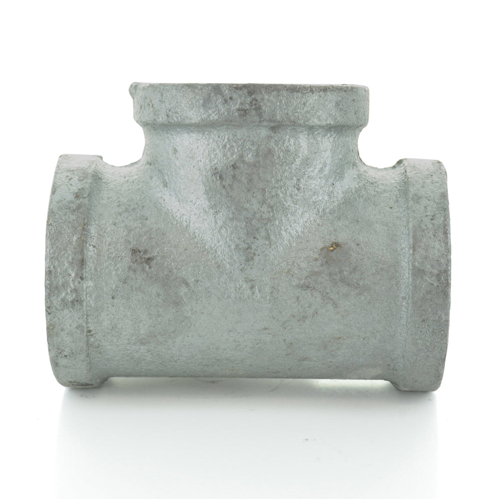 2" Schedule 40  Female NPT Galvanized Welded Malleable Iron Straight Tee USA