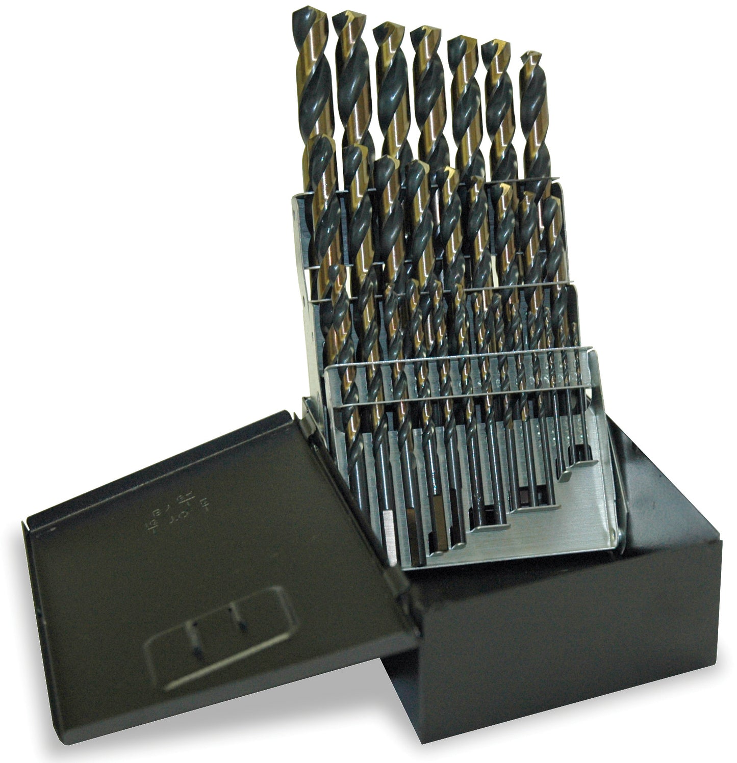 21 Piece Wolverine 140-Degree Split Point Jobber Length Drill Set With Metal Index