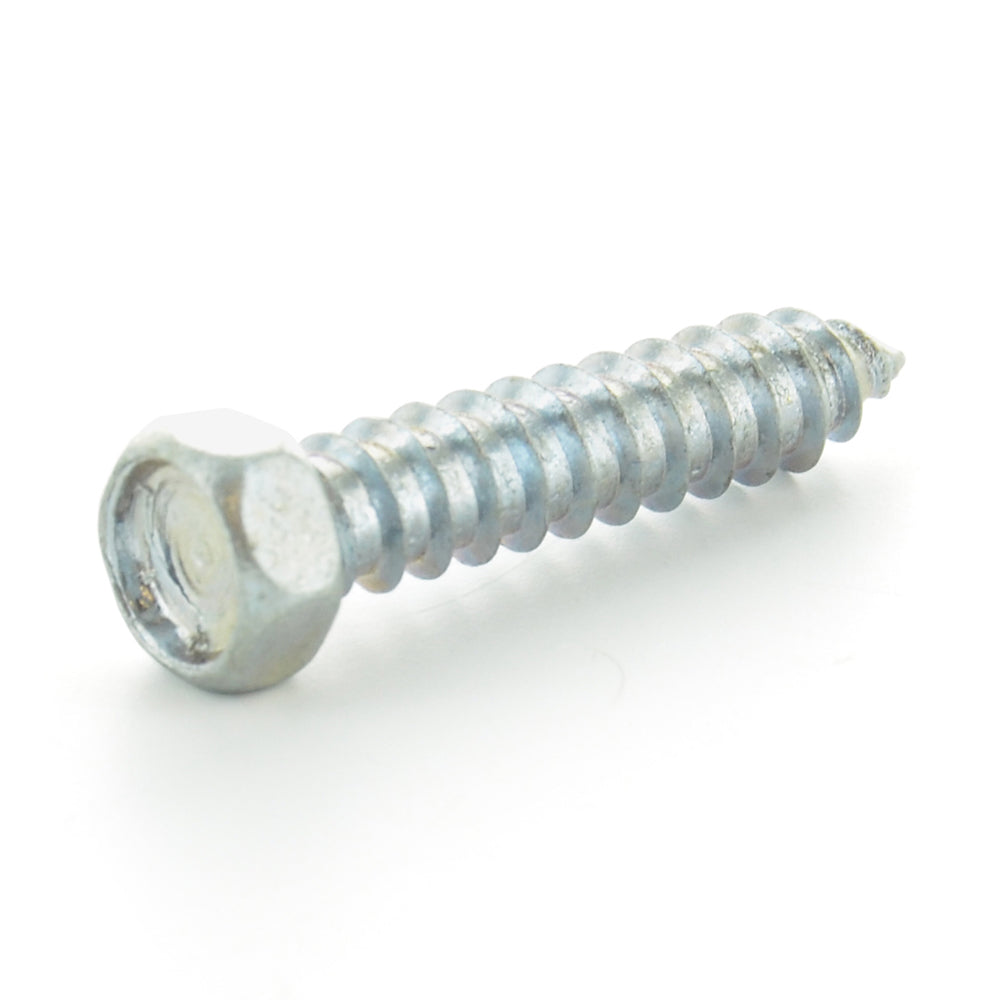 #12 x 1/2 Inch Zinc Plated Alloy Steel Hex Head Type-Ab Self-Tapping Sheet Metal Screw