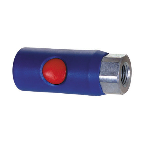 1/4 Inch Basic Size Automotive / Tru-Flate Style Interchange Push Button Air Coupler 1/4 Inch Male NPT