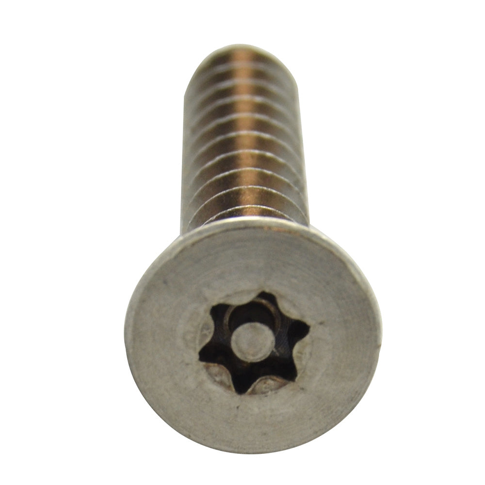 #10 x 1-1/4 Inch Stainless Steel Torx Pin Flat Head Tamper Resistant Sheet Metal Screw