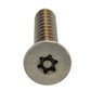 #10 x 1 Inch Stainless Steel Torx Pin Flat Head Tamper Resistant Sheet Metal Screw