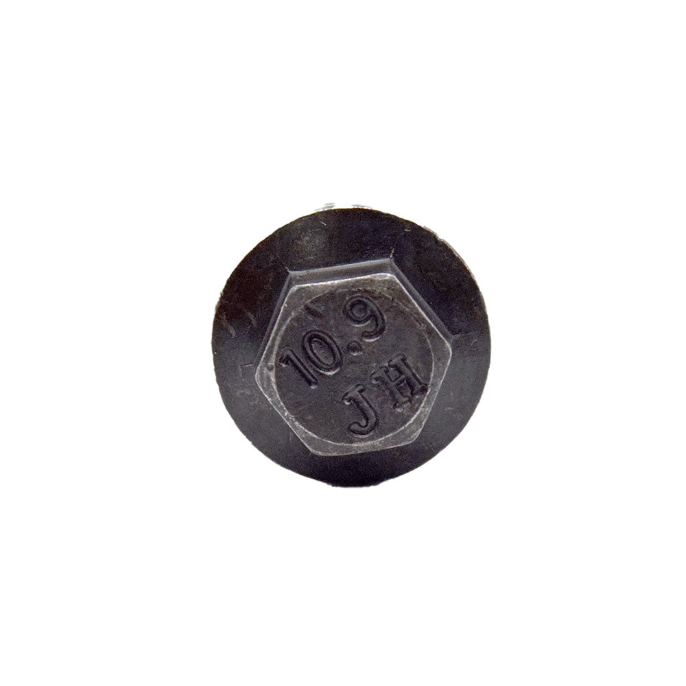 M8 x 1.25 x 40mm Reduced Head Hex Flange Screw Non Serrated Frame Bolts Plain Grade 10.9