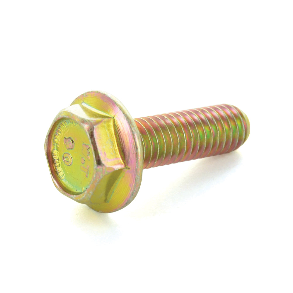 M8 x 1.25 x 16 mm Coarse Yellow Zinc Class 90 Tensilock Serrated Hex Head Flange Bolt