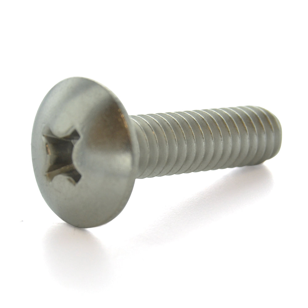 #10-24 x 1-3/4 Inch Coarse Plain 18-8 (A2) Stainless Steel #2 Phillips Drive Truss Head Machine Screw