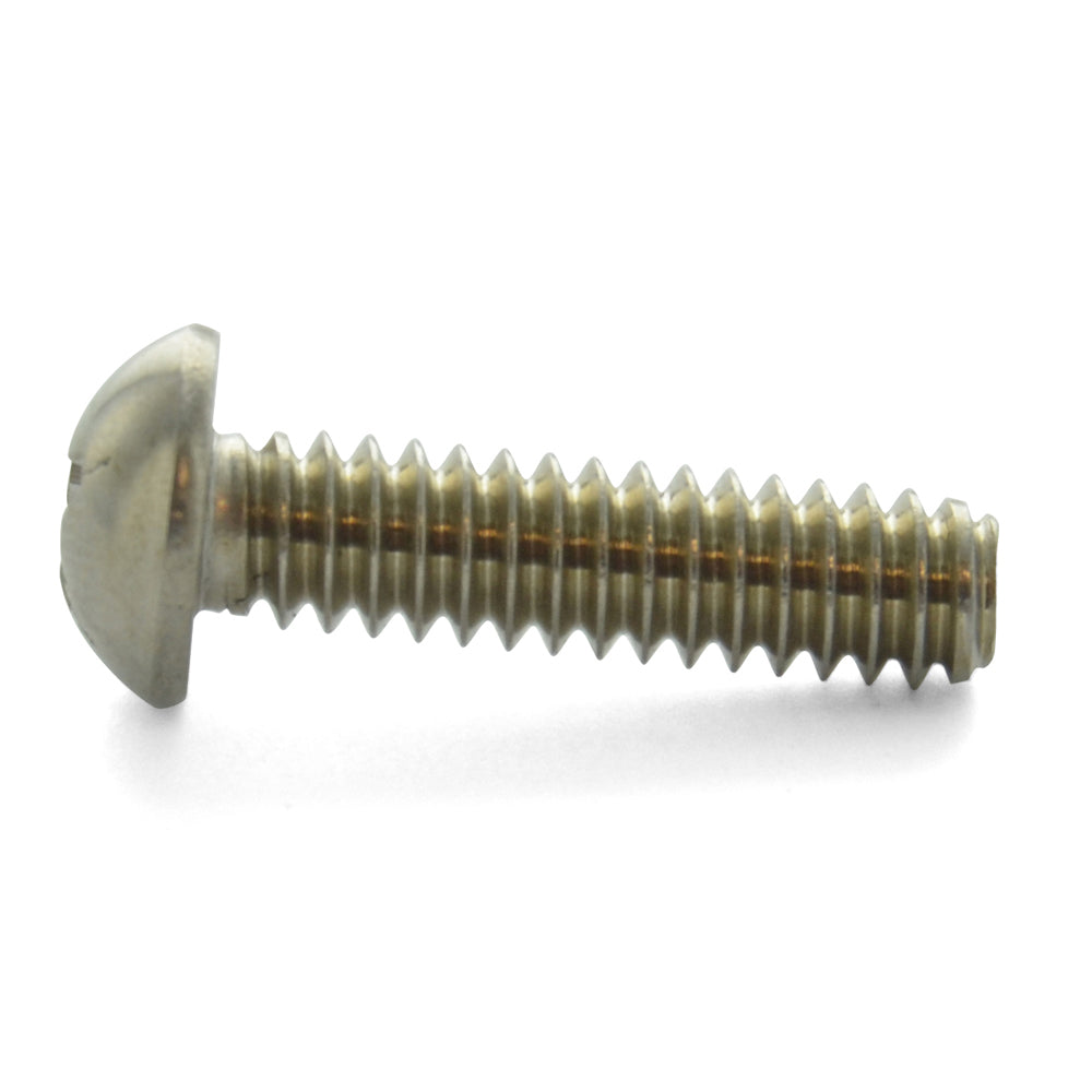 #4-40 x 1/2 Inch Coarse Plain 18-8 (A2) Stainless Steel #1 Phillips Drive Round Head Machine Screw