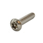 #10-32 x 1 Inch Stainless Steel Torx Pin Button Head Tamper Resistant Machine Screw