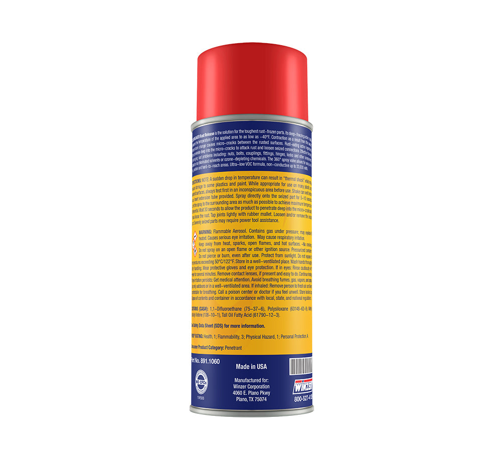 Winzer Ice Breaker Rust Release Agent - Net Weight 9 Oz Net Weight - Aerosol