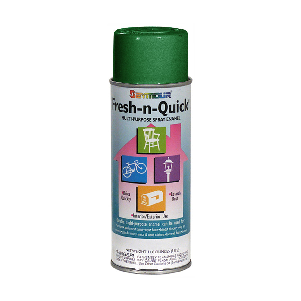 Seymour Economy Fresh N' Quick Gloss Paint Aerosol Green - 10 Oz Net Wt. - Aerosol