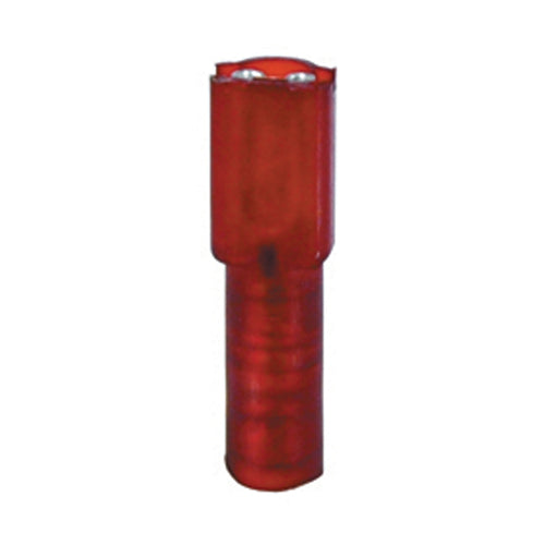 22-18 Gauge Female Push On Connector 0.110 Tab Fully Insulated Nylon Red