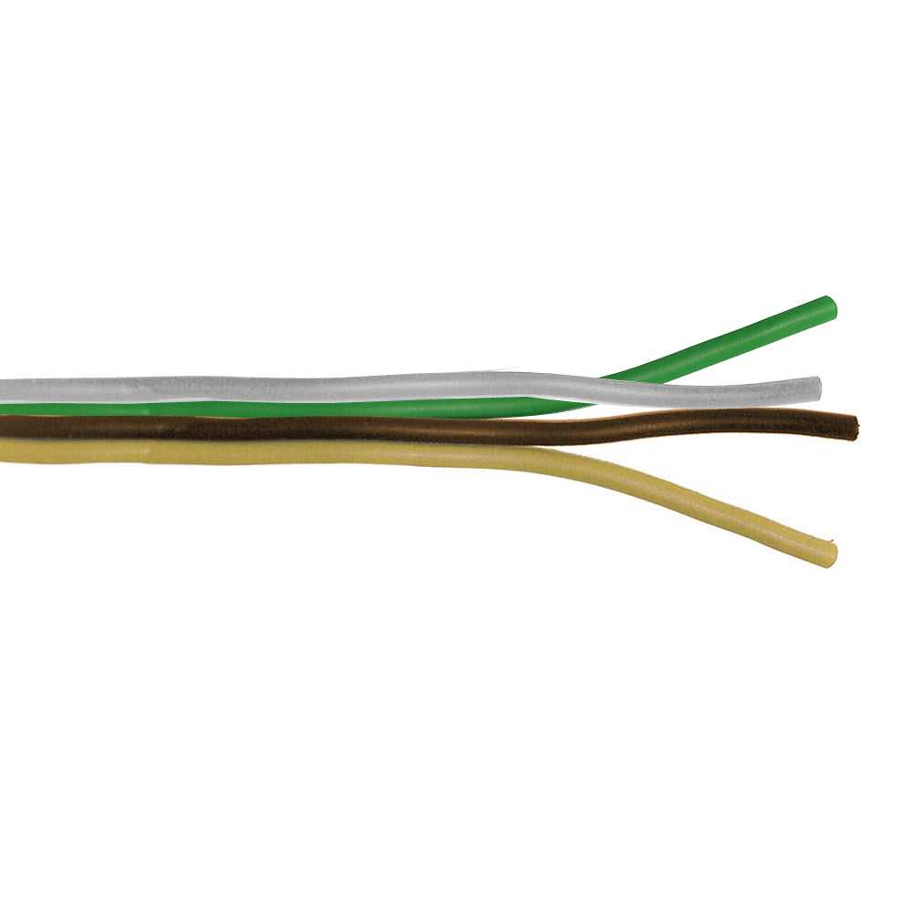 14 Awg 100 ft Spool White/Brown/Yellow/Green Parallel Bonded Primary Wire
