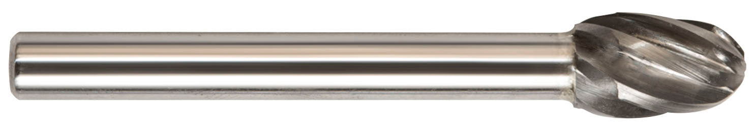 3/16 Inch Oval 1/8 Inch Shank Se-53 Carbide Bur
