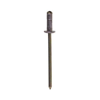 0.188 - 0.250 Inch Grip 1/8 Inch Dia X 0.4 Inch 18-8 Stainless Steel Large Flange Dome Head Blind Rivet
