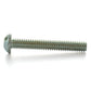1/4-20 x 1-1/4 Inch Coarse Zinc Plated Steel Slotted Drive Round Head Machine Screw