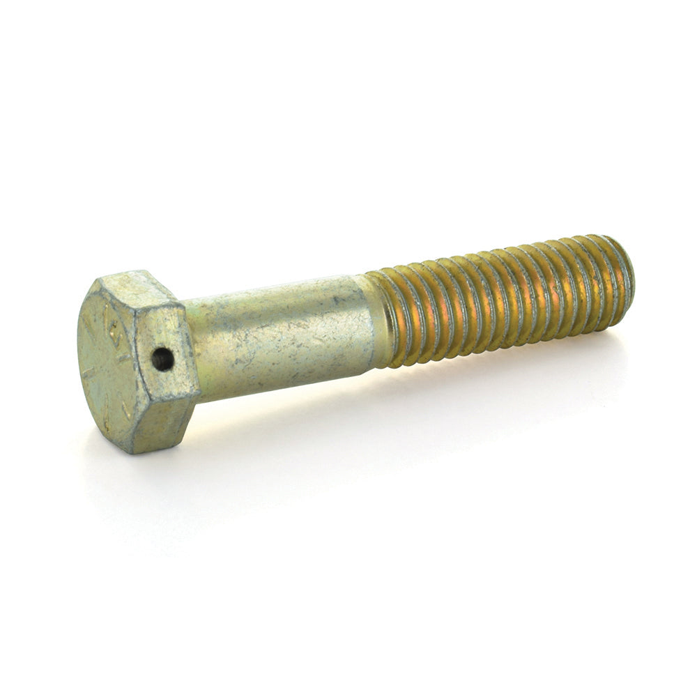 Grade 8 Hex Cap Screw Zinc Yellow Hole Through Head