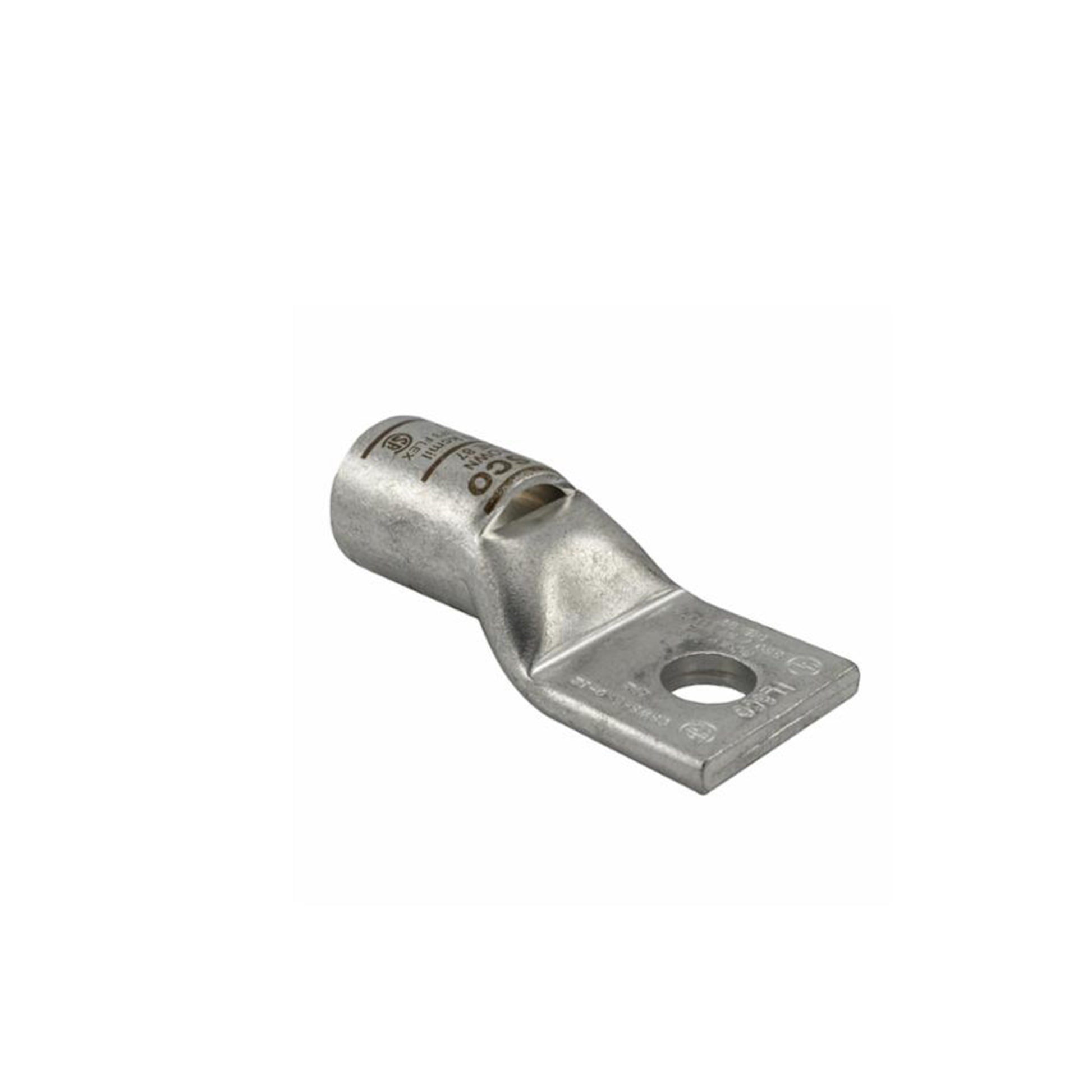 1 Awg 0.343 Inch Stud 1 Hole Copper Standard Barrel Compression Lug