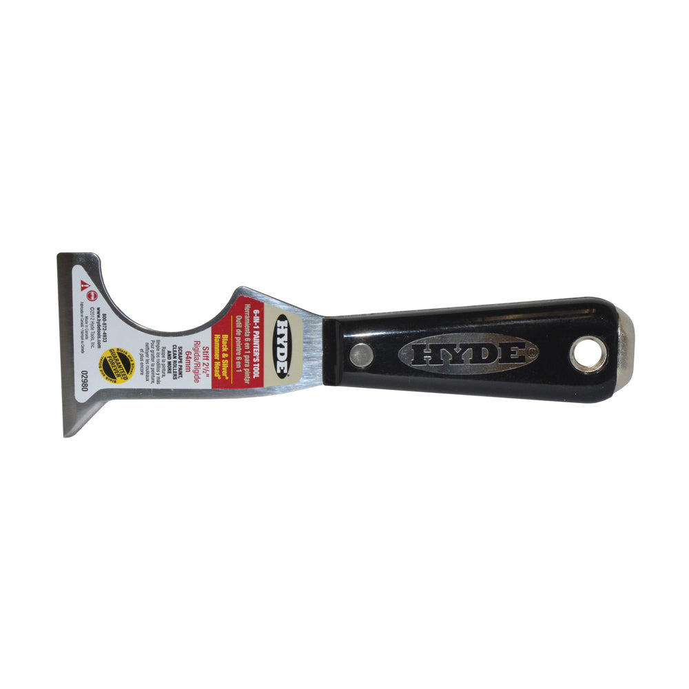 2-1/2 Inch Stiff Blade Heavy-Duty 6-In-1 Painters Tool
