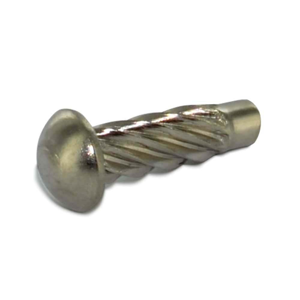 #4 x 3/16 Inch Plain 18-8 (A2) Stainless Steel Round Head U-Drive Screw