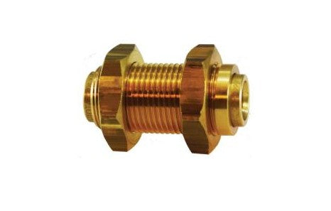1/4 Inch Brass Bulkhead Union Push In Air Brake Connector