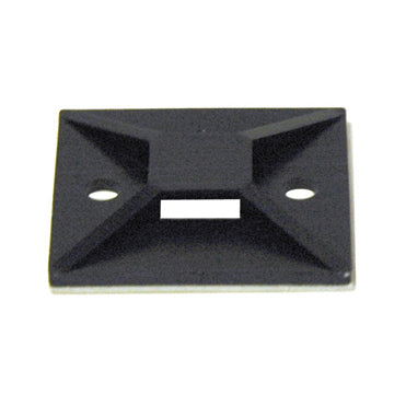 1.49 Inch Length x 1.49 Inch Width x 0.28 Inch Height Black Polyamide 6.6 (Pa66) Mb5A Adhesive Base