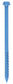 3/16 Inch x 1-1/4 Inch Slotted Hex Head Concrete Screw Anchor Blue Ceramic Coated Carbon Steel