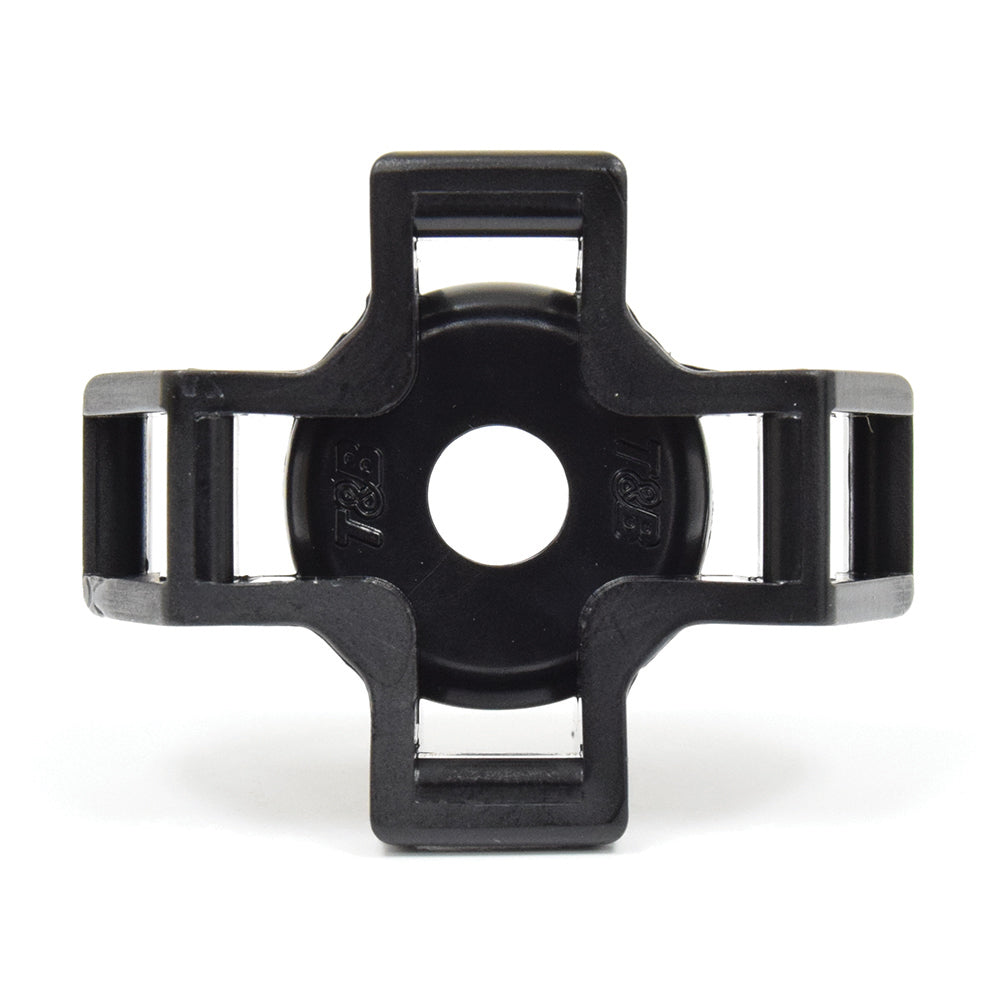 3/4 Inch Heavy-Duty Cable Tie Stud Mount Black Uv Nylon 66