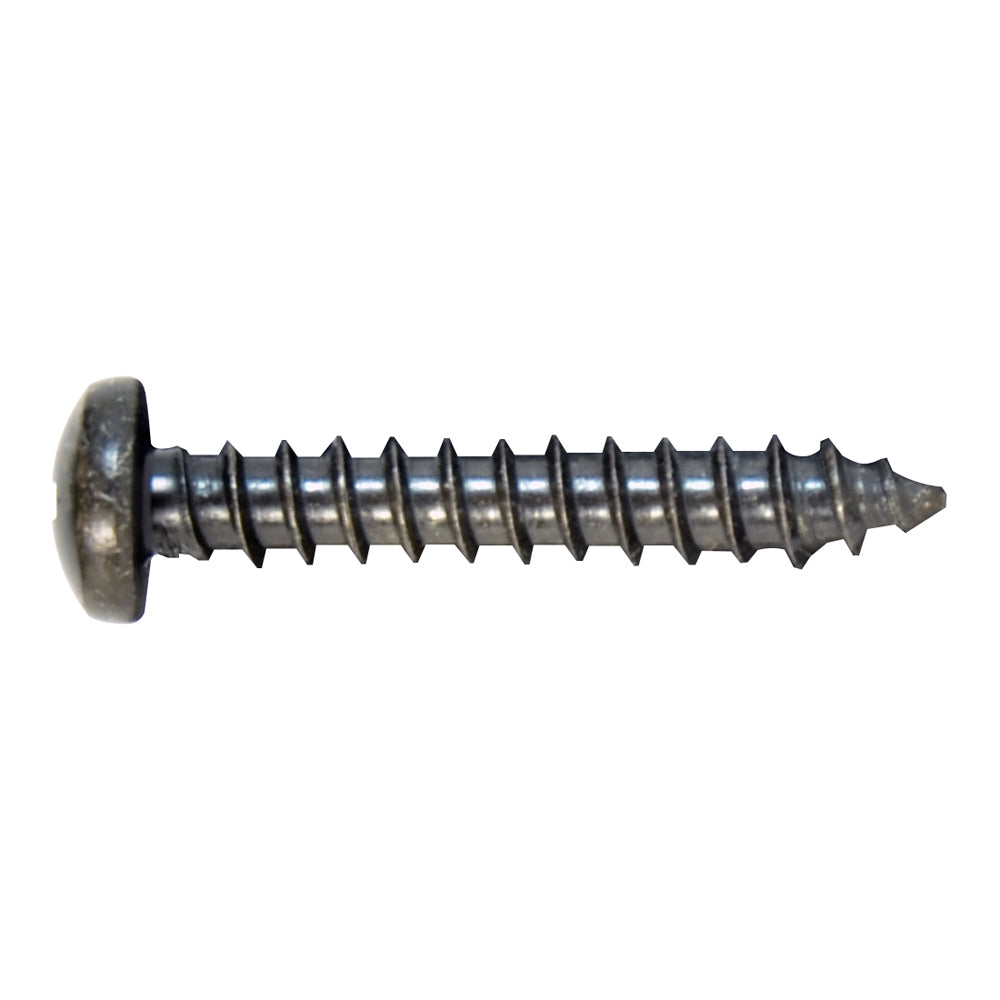 #8 x 3/4 Inch Plain 18-8 (A2) Stainless Steel Pan Head Type-Ab Self-Tapping Sheet Metal Screw