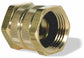 3/4 Inch Hex Female Swivel Garden Hose Adapter Brass