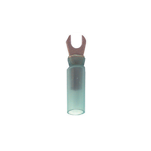 16-14 Gauge Fork Spade Terminal Solder Shrink #10 Stud Blue