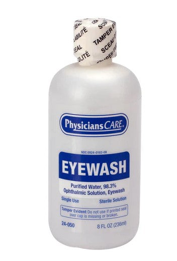 8 Oz Eye Wash One Time Use