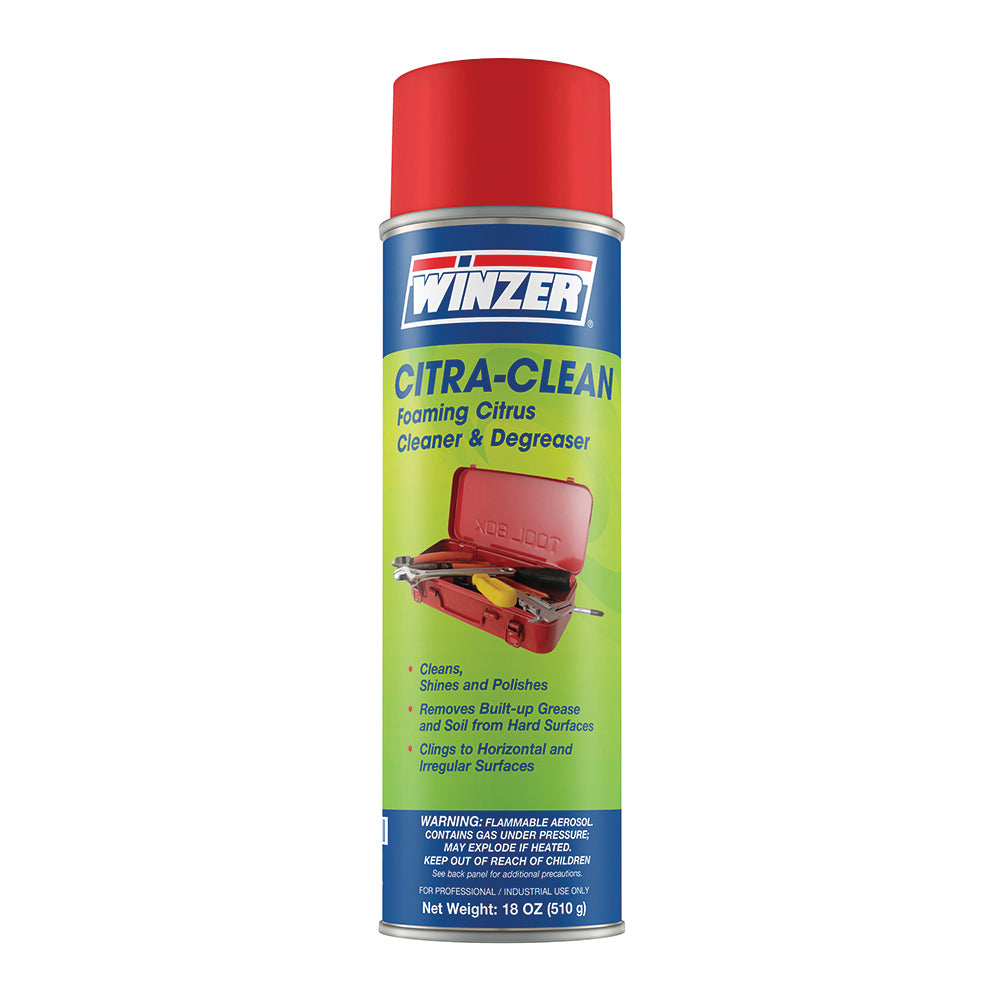Winzer Citra Clean Foaming Citrus Cleaner & Degreaser - 18 Oz Net Weight Aerosol