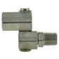 1/4 Inch MPT X 1/4 Inch FPT Orbital Swivel Fitting Nickel Plated Brass