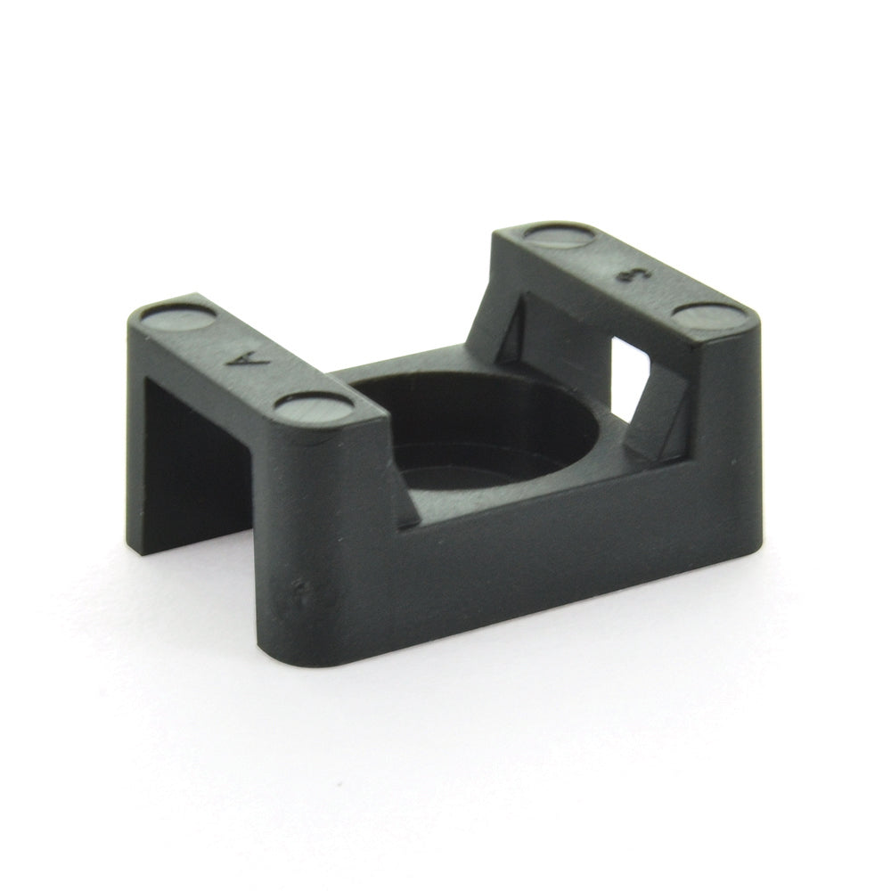 0.87 Inch X 0.64 Inch X 0.38 Inch Large Cable Tie Screw Mount Uv Black
