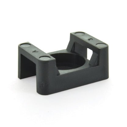 0.87 Inch X 0.64 Inch X 0.38 Inch Large Cable Tie Screw Mount Uv Black
