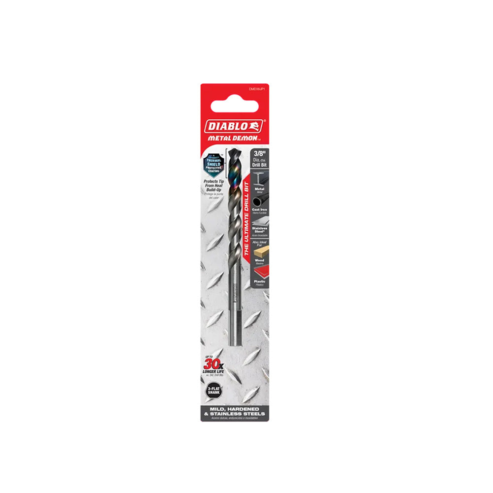 3/8 Inch Metal Demon 130-Degree Hybrid Split Point Tip