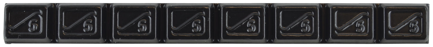 5 G Segments 40 G Per Strip Black Powder Coated Narrow Adhesive Lead Wheel Weight - 50 Per Box