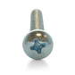 #10-32 x 2-1/2 Inch Fine Zinc Plated Steel #2 Phillips Drive Pan Head Machine Screw